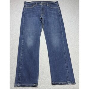 Levis 505 Jeans Mens 38x32 Regular Fit Straight Leg Denim Ranch Rodeo Cowboy